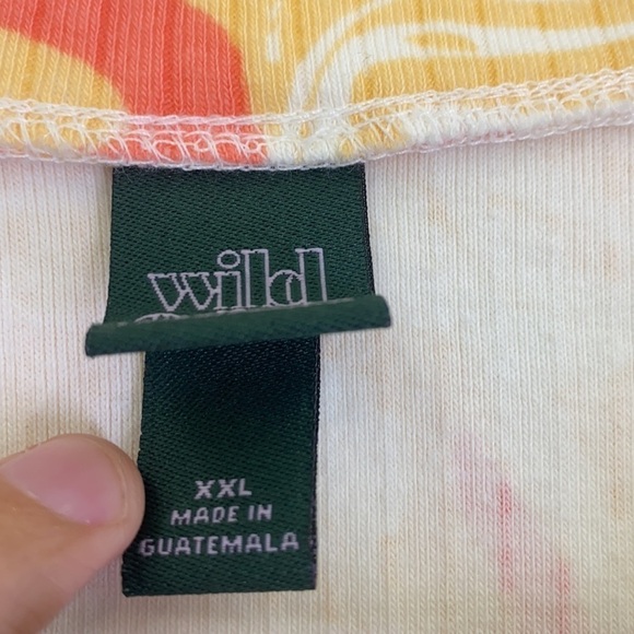 Wild Fable - Tie Dye Orange Swirl  Ribbed Crop Top Size XXL - Picture 4 of 6